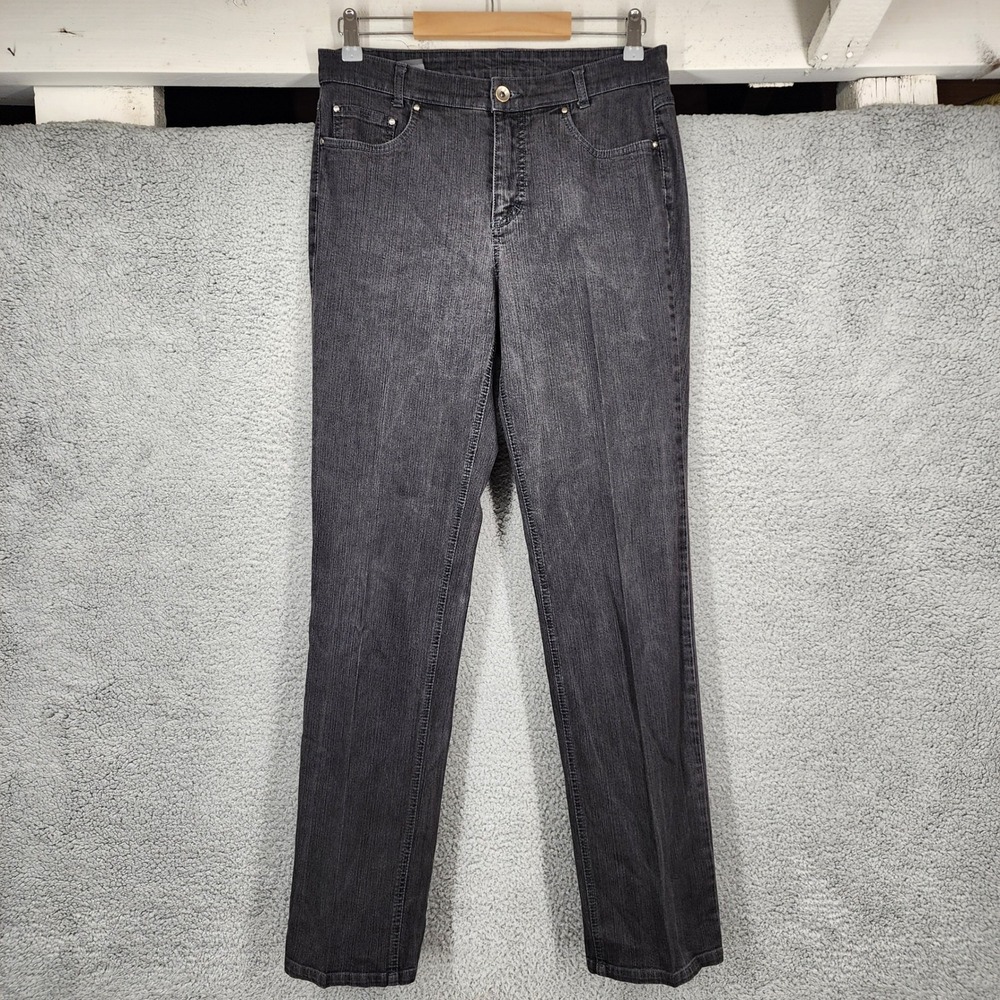 Geiger Women's Dark Wash Denim Jeans Straight Leg Made in Austria Size 38 (US 8)